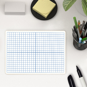 Tableau blanc portable 9x12 pouces-tableau mathématique avec grille de coordonnées XY tableau effaçable à sec pour l'apprentissage de l'école à la maison planche à dessin d'écriture - Product Image 5