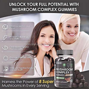 กัมมี่4000มก. เห็ด8-ผสมกับ Kombucha สนับสนุนสมองและภูมิคุ้มกันสุขภาพสำหรับผู้ใหญ่-เกรดอาหารเพื่อสุขภาพ - Product Image 4