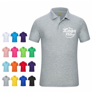 Camisa de Golf de Algodón de Alta Calidad para Hombre, Personalizada, Cuello Holgado, Ropa de Trabajo de Verano, Informal, Transpirable, Tejida, Estampada, Bordada, Manga Corta - Product Image 1