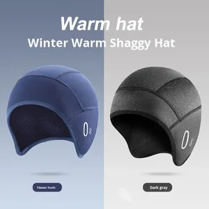 Bonnet de cyclisme chaud pour l'automne et l'hiver, doublure de casque, couvre-tête coupe-vent, décontracté, course à pied, <span class=keywords><strong>ski</strong></span>, extérieur - Product Image 2