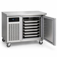 Congélateur-chiller rapide professionnel sous comptoir à 7 plateaux en acier inoxydable pour boulangerie et fruits de mer