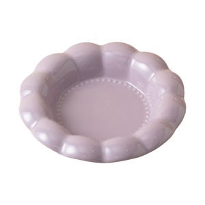 Mangkuk Makan Hewan Peliharaan Keramik Warna Solid Bulat untuk Kucing & Anjing, Mudah Dibersihkan untuk Air dan Makanan - Product Image 5