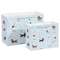 Sacs cadeaux de luxe recyclables pour chiots, personnalisables, en carton, avec poignées, impression numérique