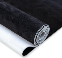 Tissu de remplacement pour toit de voiture en suède avec support en mousse, pour réparation domestique/DIY, emballage en tube