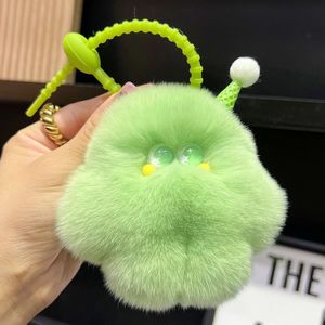 Con Quái Vật nhỏ đầy màu sắc búp bê vụng về kem Keyring keyholder túi quyến rũ Thú nhồi bông Pompom nhỏ ma quỷ sang trọng Móc khóa đồ chơi - Product Image 2