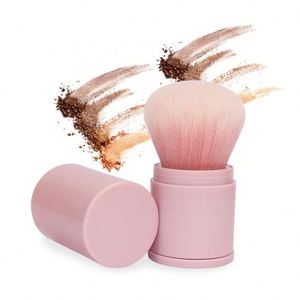 แปรงแต่งหน้าคาบูกิแบบพกพา ขนแปรงนุ่ม สำหรับไฮไลท์ ปัดแก้ม แปรงปัดแป้ง ขายส่ง รับทำโลโก้ - Product Image 1