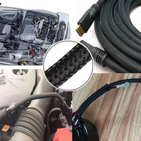 Fundas de Cable Trenzadas Expandibles de PET, Resistentes al Fuego VW-1, para Protección Aislante Resistente a Altas Temperaturas