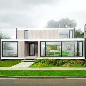 Toptan özel çin yüksek kaliteli temperli cam prefabrik ev Modern oda tasarımı