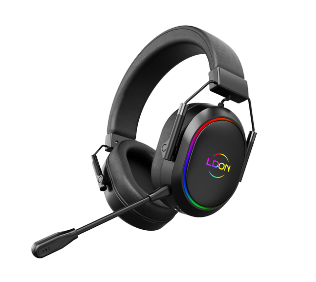 Popular Gaming Over-Ear Headset Microphone Supports for Bluetooth Wireless Three Modes for Sports Mobile Phone Use Durable Metal