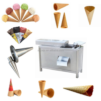 Cône roulé faisant la machine à gaufres en bâton de gaufres pour cône de crème glacée Petit rouleau d'oeufs Stroopwafers Machine