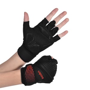 Gants de fitness Boton à demi-doigts avec protection en maille pour la paume, pour la musculation, le yoga, unisexe - Product Image 1