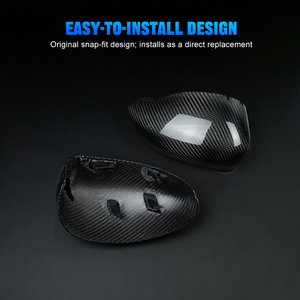 Cubiertas de Retrovisores de Fibra de Carbono Shasha, Juego Completo de Repuestos, Accesorios Exteriores para Fiat 500/500 - Product Image 2