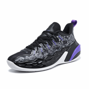 Chaussures de <span class=keywords><strong>basket</strong></span>-ball professionnelles <span class=keywords><strong>pour</strong></span> hommes, baskets athlétiques à tige haute, respirantes, en maille, <span class=keywords><strong>pour</strong></span> l'entraînement, absorption des chocs, chaussures de sport - Product Image 2