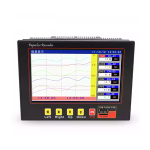 Enregistreur de température numérique couleur sans papier multi-canaux PT100 + thermocouple - Product Image 3
