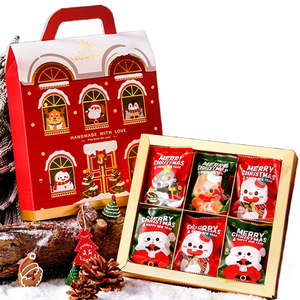 2022 Hot sale Christmas present gift for chocolate small mystery gift box with open window handle