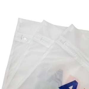 Bolsas de lavandería personalizadas de malla fina con cremallera, plegables, modernas, para lavadora, venta al por mayor - Product Image 5