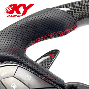 Accesorios para coche Volante deportivo de fibra de carbono para Jeep 2014-2021 Grand Cherokee S SRT Trailhawk - Product Image 2