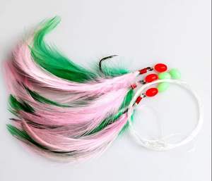 Anzuelos de Pesca <span class=keywords><strong>con</strong></span> Plumas, Anzuelos para Calamar, Anzuelos <span class=keywords><strong>con</strong></span> Plumas para Pesca en Barco - Product Image 1