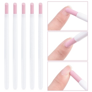 Lime à ongles portable en pierre de quartz solide, pour la réparation des ongles, le ponçage, l'élimination des cuticules et des peaux mortes, en forme de stylo - Product Image 3