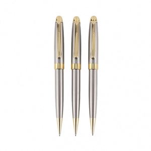 Bolígrafo Metálico Personalizado con Logotipo Grabado a Láser, Ancho de Escritura de 1.0 mm, Tinta Azul/Negra, Uso Promocional Corporativo - Product Image 1