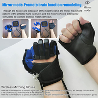 Attelle sans fil pour la réadaptation orthèses AVC Entraîneur de main Rééducation Robot Gants Miroir Mode doigt Masseur de main Produit