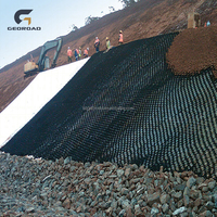 Geocelda Antideslizante de HDPE para Refuerzo de Suelos en Taludes de Carreteras y Ferrocarriles, 50mm-300mm, de Alta Calidad