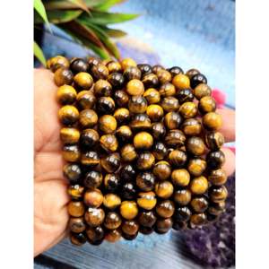 Pulsera de Ojo de Tigre - Un Símbolo de Fuerza, Éxito y Protección en la Sanación con Cristales (SOLO UNA PIEZA) - Product Image 1