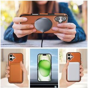 Custodia in pelle di moda con anello magnetico con supporto 360 custodia per telefono per <span class=keywords><strong>iPhone</strong></span> 15 Pro Max in Stock per <span class=keywords><strong>iphone</strong></span> 16 15 14 spedizione gratuita - Product Image 5