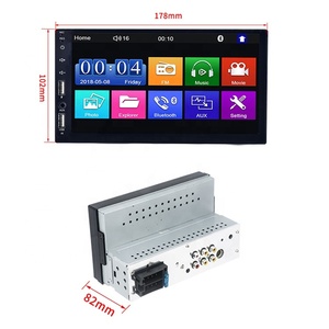 Hệ Thống <span class=keywords><strong>Android</strong></span> 12.0 7 Inch Âm Thanh Dvd Xe Hơi Thông Dụng 1 Din Với Màn Hình IPS Radio Xe Hơi 1920*1080 - Product Image 3