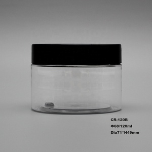 4oz plastik kozmetik kapları, geniş ağızlı ambalaj krem kozmetik kapları, <span class=keywords><strong>PET</strong></span> yuvarlak şişe ambalajlama saç ürünleri için - Product Image 3