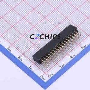 PM200-2-17-W-4.3 Pin Socket Bent Lead Through Hole,P=2mm Connector ( Jack Structure: 2x17P )( Pitch: 2mm )( Row Spacing: 2mm ) - Product Image 2