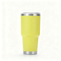 Bouteille d'eau isotherme de voyage en acier inoxydable à double paroi de 30 oz avec logo personnalisé, couvercles et pailles – Vente en gros
