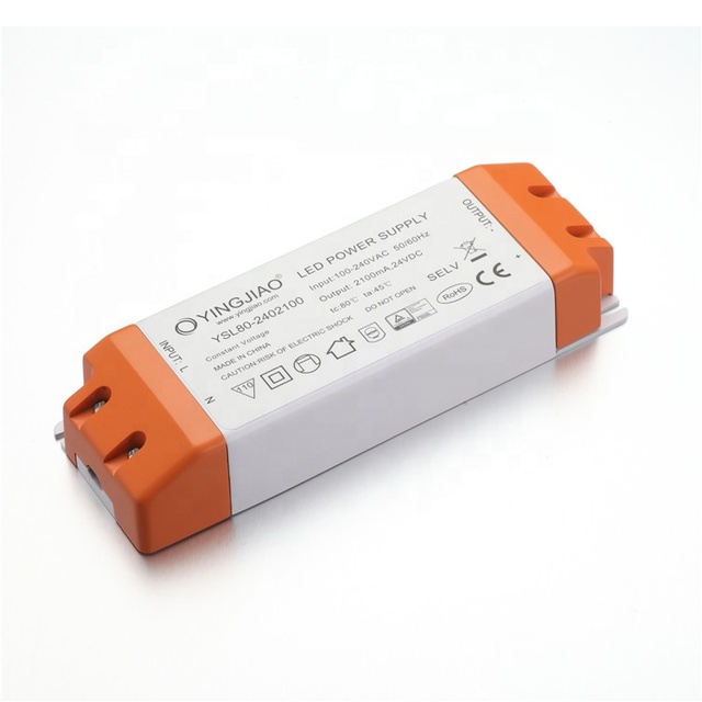 Yingjiao Constant Voltage 12V-48V AC to DC Power Supply 80W Factory Customize for LED Strips with 3 Years Warranty
