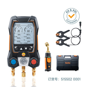 Manómetro digital Testo 550s con Bluetooth, instrumento de refrigeración con pantalla grande para R1234yf A3 A2L - Product Image 3