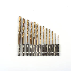 Juego de 13 Brocas de Acero de Alta Velocidad con Recubrimiento de Titanio, Broca Helicoidal con Vástago Hexagonal para Taladrar Madera - Product Image 2