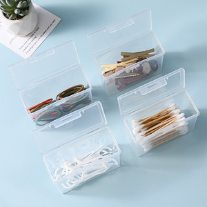 Transparent Plastic Card <b>Storage</b> <b>Box</b> Rectangle <b>Stackable</b> With Lid For Playing Cards ID Business Cards Organizing - Product Image 4