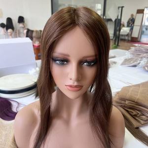 Listo para enviar: Topper de cabello humano europeo 6x6 con base de mono y PU alrededor, virgen, con cutícula alineada. - Product Image 3