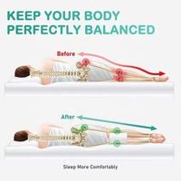 Oreiller de genou en mousse à mémoire de forme pour dormeurs latéraux Contour ergonomique Wedge Orthopédique en forme d'os regardant la télévision oreiller de lecture