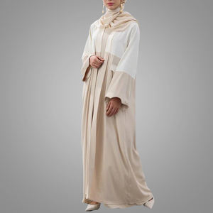 Venta al por mayor Modesto Abaya Kimono de dos piezas Suelto Suave Elegante Moda Dubai Mujeres Musulmanas <span class=keywords><strong>Cardia</strong></span> - Product Image 2