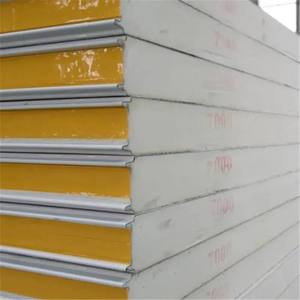 Panneau sandwich <span class=keywords><strong>EPS</strong></span> au design contemporain, ignifuge, pour murs extérieurs métalliques et murs sandwich pour chambres froides, idéal pour les hôpitaux et les écoles - Product Image 2