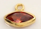 Rubis rempli d'or 14 carats