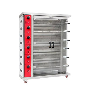 Four à rôtisserie électrique en acier inoxydable avec dispositif d'allumage électronique indépendant pour chaque niveau - Product Image 4