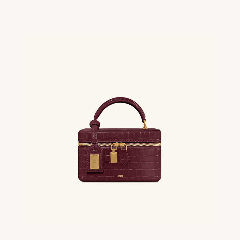 Motif crocodile bordeaux