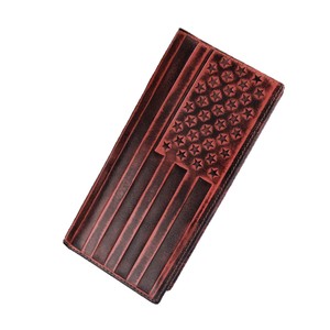 Men's <b>Long</b> <b>Wallet</b> Dark Brown Black Genuine Leather RFID Protection Multi-Card Slot Vertical Everyday Use - Product Image 5