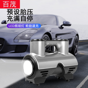 ปั๊มลมรถยนต์ไร้สายแบบพกพา Bymaocar 19 กระบอกสูบ 12V พร้อมหน้าจอ LED แสดงผล ระบบหยุดอัตโนมัติ - Product Image 1