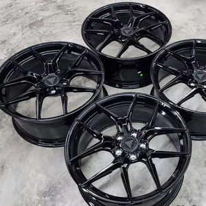 Rines Forjados Cóncavos Negros Brillantes con Diseño Hueco Personalizado de <span class=keywords><strong>18</strong></span> 19 20 Pulgadas 5x112 5x114.3 para Autos de Pasajeros para Corvette /<span class=keywords><strong>bmw</strong></span>/audi - Product Image 4