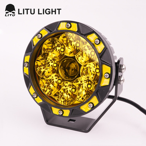 Luz de conducción Led 5,5 pulgadas <span class=keywords><strong>blanco</strong></span> amarillo 60W lámpara de trabajo 12V 24V foco de coche para camión Tractor todoterreno vehículo faros Led - Product Image 6