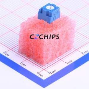 Resistencia Ajustable/Potenciómetro 3323P-1-501, Componente de Orificio Pasante (THT), Resistencia de 500 Ohmios, 10% - Product Image 1