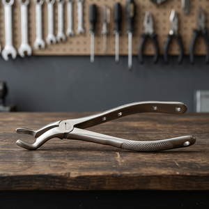 Bk Industries Forceps dentaire Fig. 67 pour molaires supérieures, argenté, poignée moletée, Classe I, instrument chirurgical manuel, certifié CE - Product Image 5