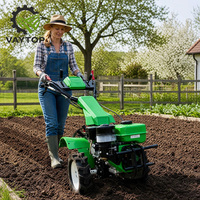 Máquina Ligera Plegable de Rotación Contraria para Jardinería, Huertos, Invernaderos y Uso Doméstico